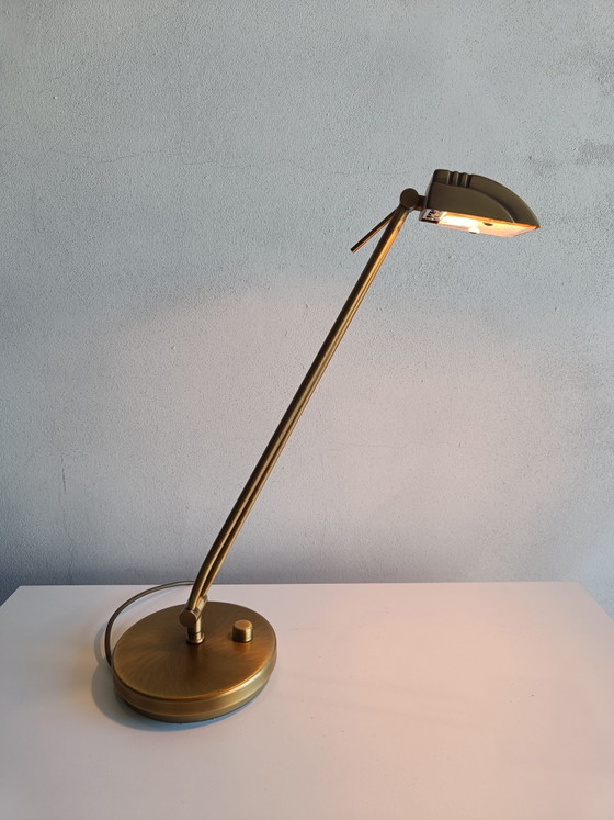 Lampada da scrivania vintage in ottone di Hillebrand Leuchten, Germania, anni '70, design minimalista (photo 9 of 9)