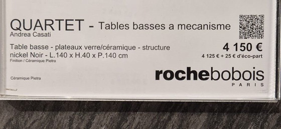 Image 1 of Roche Bobois Quartet Salontafel