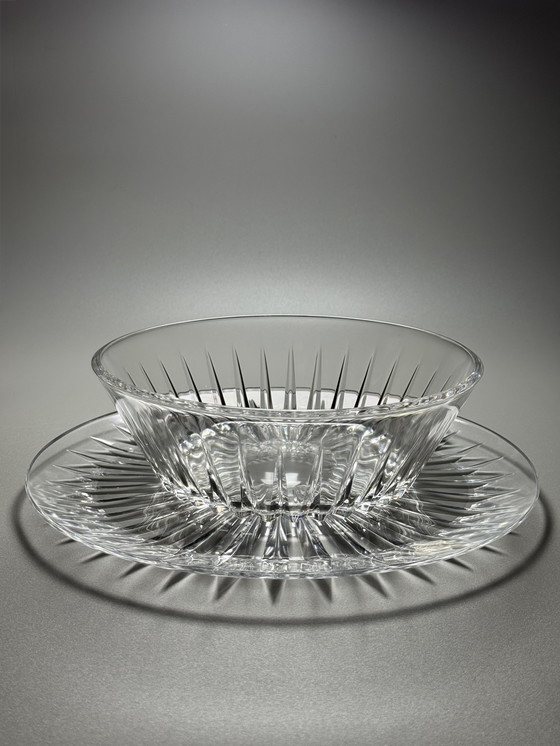 Image 1 of Val Saint Lambert “Balmoral” kristallen bord- en kommenset