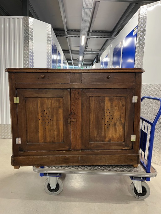 Authentischer Cévenol Garde-Manger – Restaurierter französischer Schrank – opbergkast, Wood