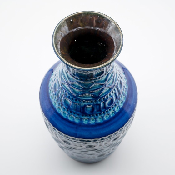 Image 1 of Retro BAY Ceramic Vase DUO 606-30 + 70-20 Fat Lava Vintage 60s WGP Mid-Century 