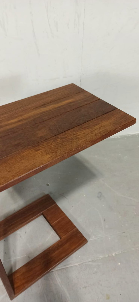 Image 1 of Mesa auxiliar de madera maciza mesa de sofá