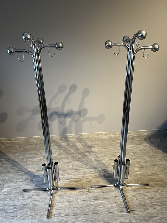 Image 1 of 2 x appendiabiti vintage cromati Bulo