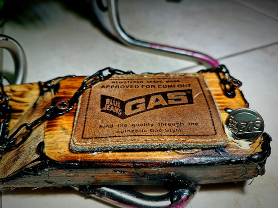 Industrial Table Lamp – Gas, Leather, Metal (photo 5 of 8)