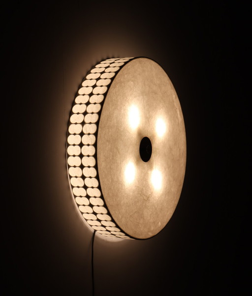 Mid - Century Cocoon wall/ceiling lamp by Goldkant Leuchten, Germany, 1960s