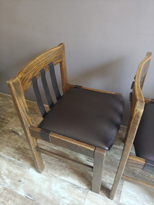 Vintage Brutalist Dining Chairs