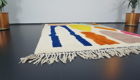 Image 1 of Tapis marocain artesanal en laine 200cmx150cm