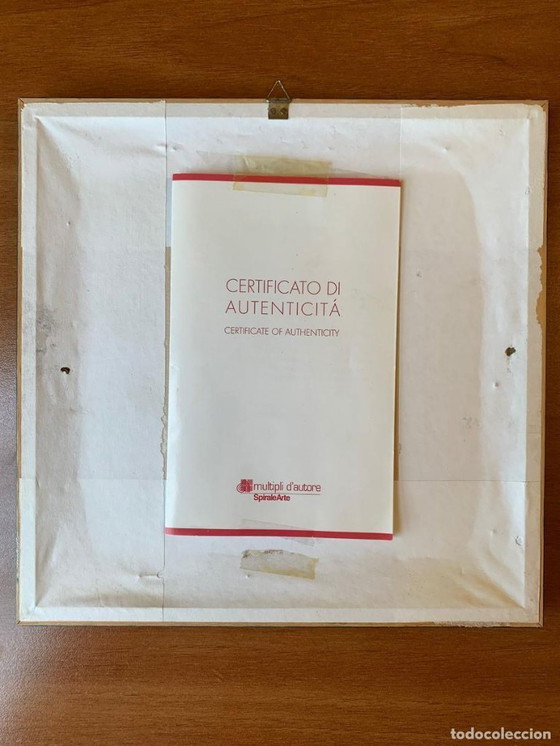 Image 1 of Antonio Bueno – Marinaretto – Litografía en esmalte poco común, años 80 – Firmada