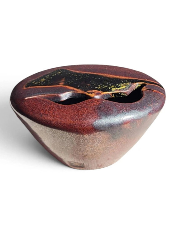 Glasierte Steingut Vase von Jean Cacheleux — Puisaye – Vasen, Porcelain (photo 6 of 10)