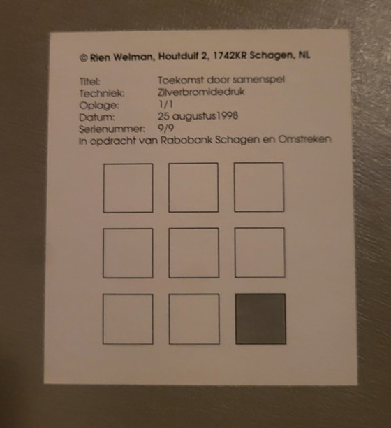 Rien Welman Toekomst door samenspel Silberbromid-Abzüge, 5er-Set, Fotografie, Holz, Papier, Schwarz, Modern (Foto 3 von 8)