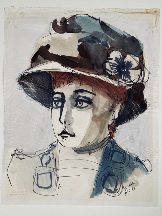 Image 1 of Robert Detheux, dipinto raro del 1963