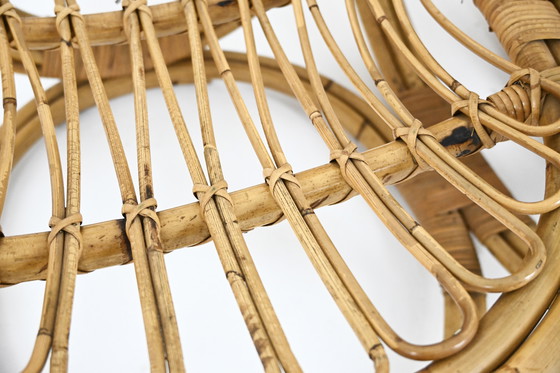 Image 1 of Pair of Italian Rattan Armchairs, 1960s