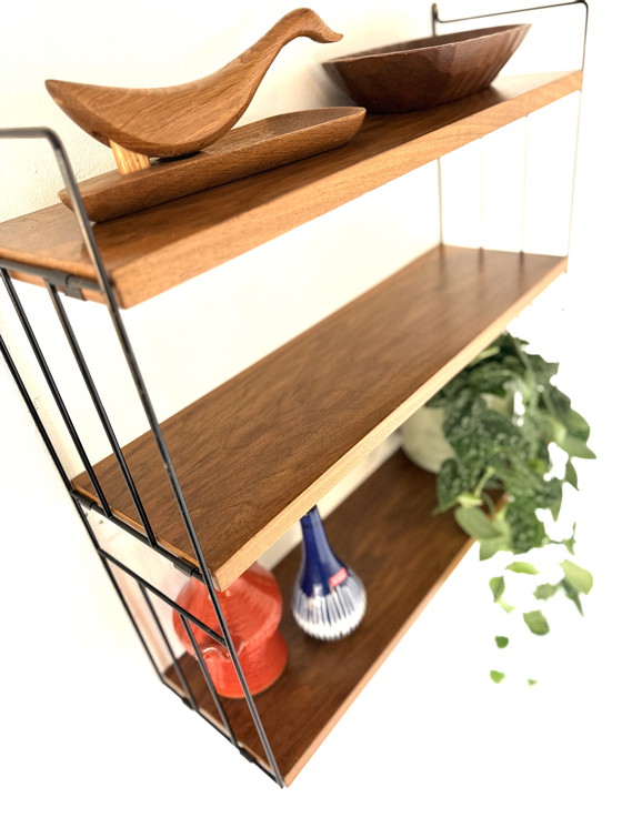 Image 1 of Vintage teakhouten wandrek, WHB Germany ‘60