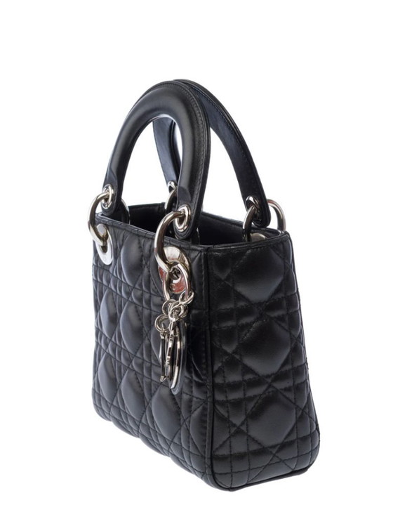 Image 1 of Borsa Dior Lady Dior in Cuir Noir - 103453