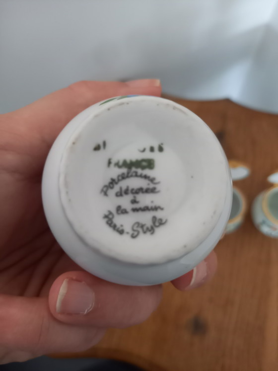 3 vasi da farmacia in porcellana francese – Oggetti decorativi, Metal, Porcelain (photo 5 of 5)