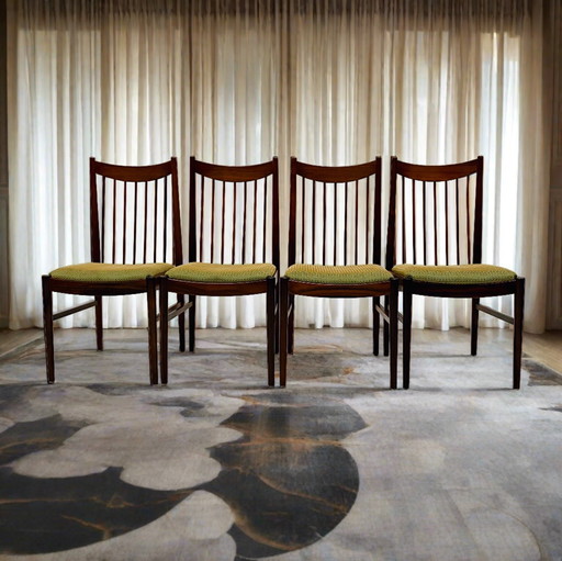 Rosewood Dining Chairs Arne Vodder For Sibast Danish Design