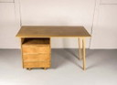 Cees Braakman Mid-Century Dutch Design EE02 Oak Desk for Pastoe. The Netherlands, 1950s.