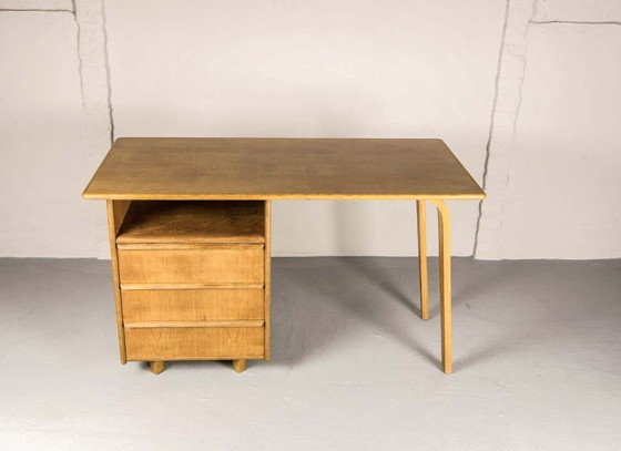 Image 1 of Cees Braakman Mid-Century Dutch Design EE02 Oak Desk for Pastoe. The Netherlands, 1950s.