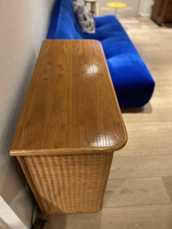 Image 1 of Prachtige lade kast uit de jaren 80 met rotan en bamboe.