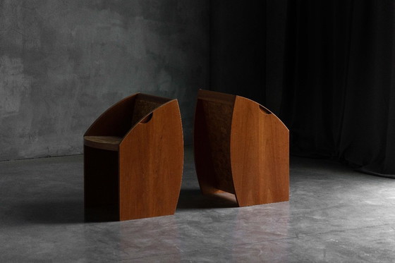 Image 1 of Postmoderne Geometrische Stühle, Italien, 1980er Jahre