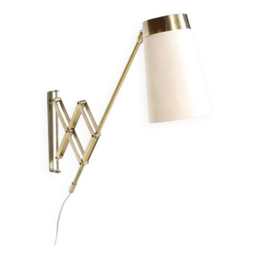 Brass wall lamp by Th. Valentiner, 1950 – wandlampen, Mid Century Modern