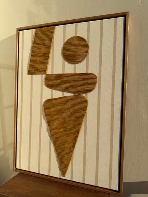 Peinture originale, art moderne, 50x70cm, encadrée