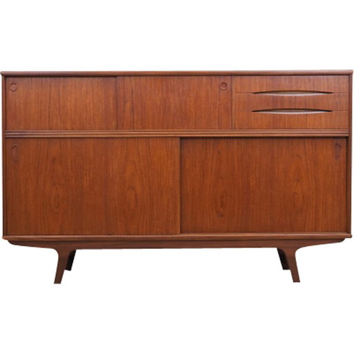 Vintage teakhouten highboard, Denemarken 1960