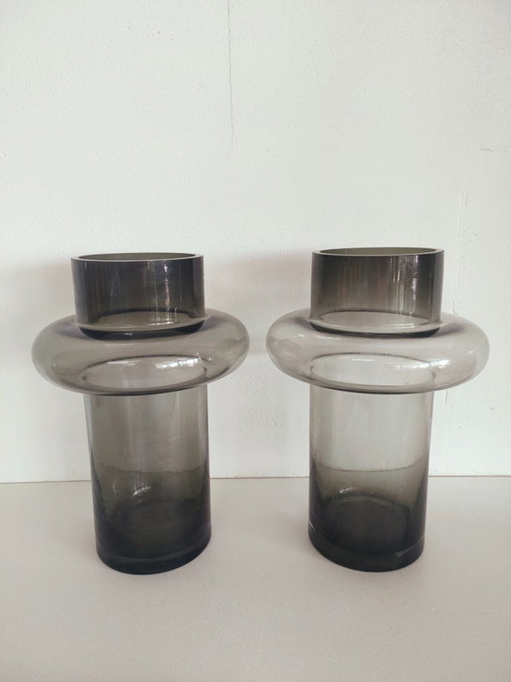 Image 1 of Danish "Nordic" design glass flower vases (Tube vase)