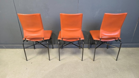 Image 1 of Ross Littlel voor Matteo Grassi set van 6 eetkamerstoelen, jaren 70