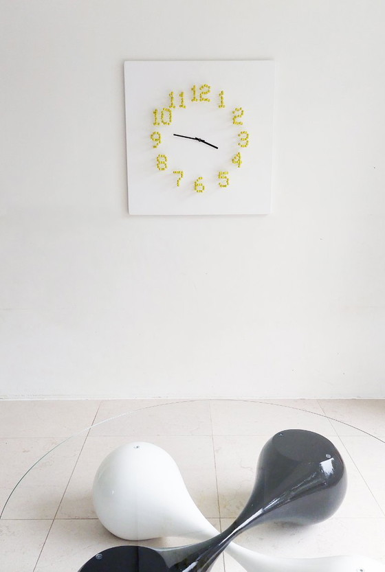Image 1 of "MOCAP" illusionistische wandklok / wandsculptuur door JAN PAUL