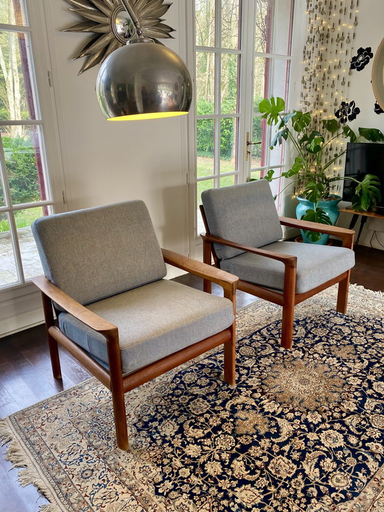 Image 1 of Coppia di poltrone danesi in teak degli anni '60