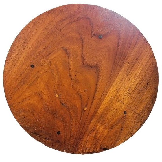 Image 1 of Mesa auxiliar modernista art déco antigua, mesa de centro de nogal, años 30