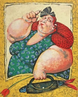 Ada Breedveld Woman with fish