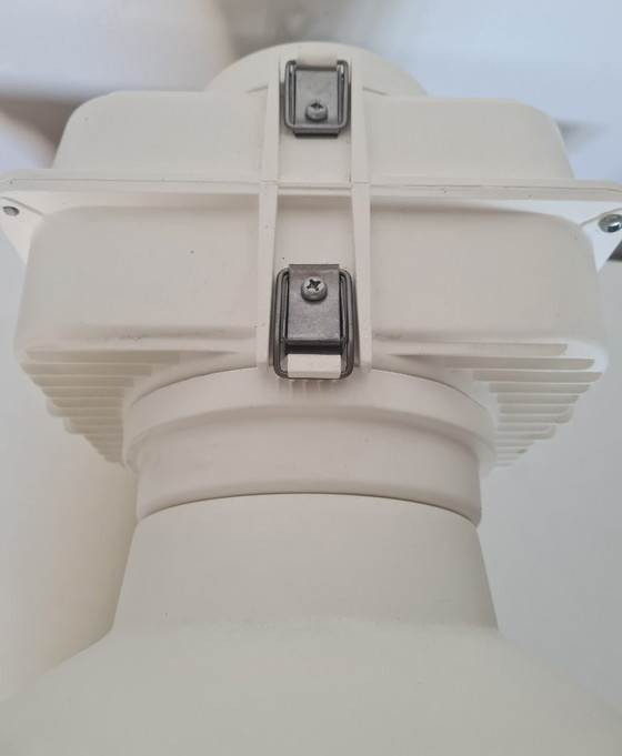 Image 1 of Industrial transformer XL factory lamp - matte white - vintage style