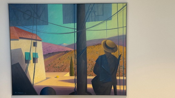 Image 1 of Philipp Mahler – “Filosofo nella luce” (olio su tela, ca. 1995–2000)