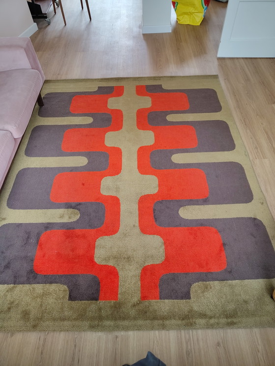 Image 1 of Retro-Teppich aus den 60er/70er Jahren