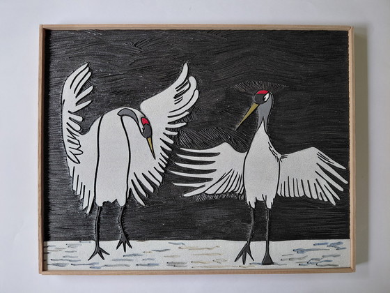 Image 1 of "THE CRANE TANGO BY MOONLIGHT" Gallery Suncorner