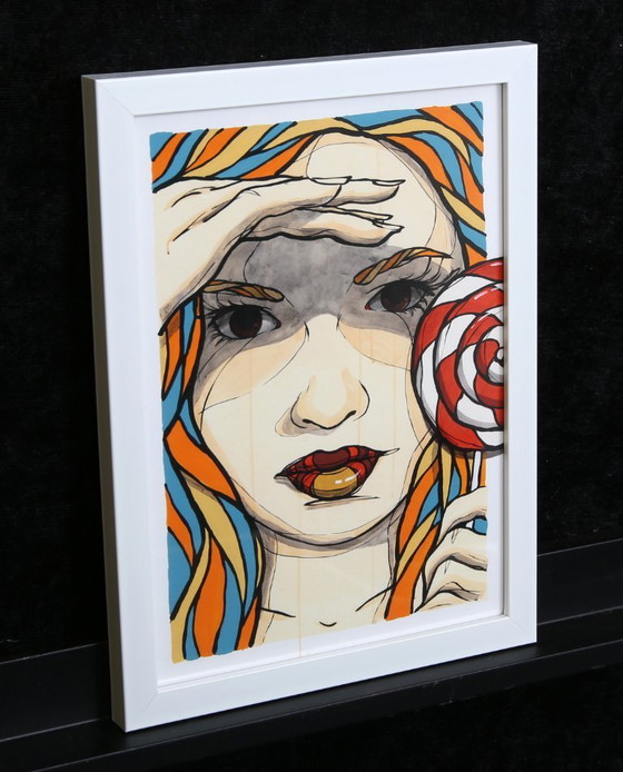 Image 1 of El Bocho - Lollipop - Giclée - signed by hand - ready to display