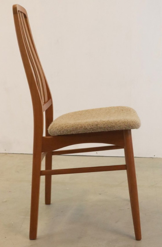 Image 1 of Set 4 Vamdrup Chairs Chaises à manger Vintage Danish