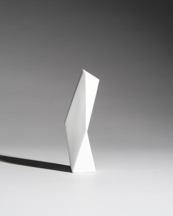 Image 1 of Rosenthal Bisque Porcelain Vase by Achim Haigis Sculptural & Geometrical