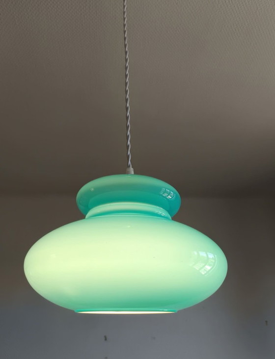 Image 1 of UFO Space Age blauwe hanglamp 1970