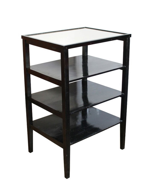 Table d'Appoint / Étagère Vintage Moderniste Tchécoslovaque, 1940s – bijzettafels, Glass