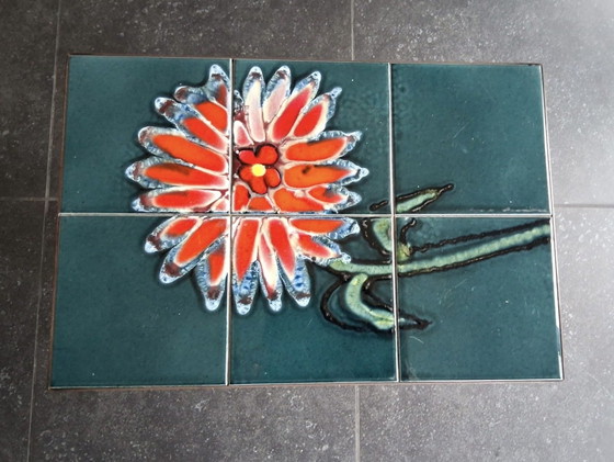 Image 1 of Salontafel met bijzet tafeltje Adri jaren 60/70