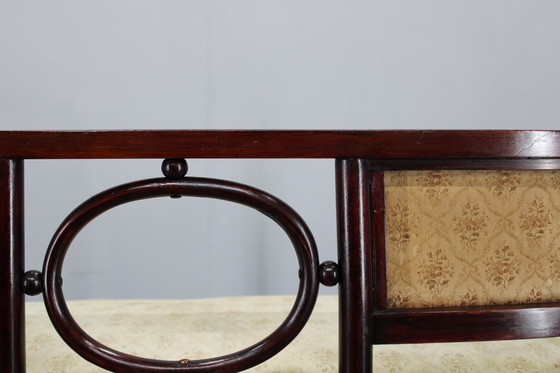 Image 1 of Beukenhouten bank en stoel