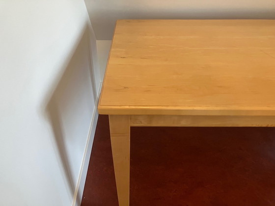 Image 1 of Solid Maple Dining Table 180 x 90 - Handmade - Very Neat Condition