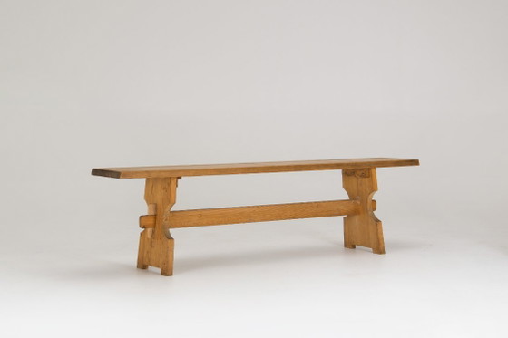 Image 1 of A pair of Mid-Century Brutalist Pine Benches