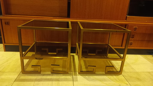 2er Set Beistelltische Belgo Chrom