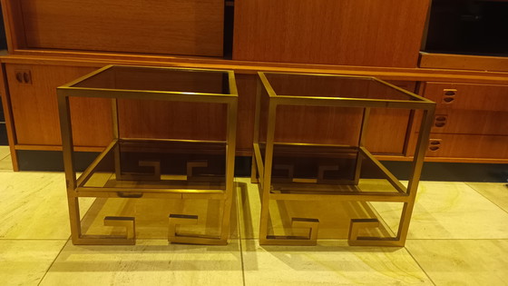 Image 1 of 2er Set Beistelltische Belgo Chrom