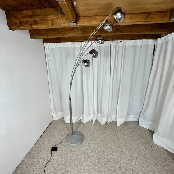 Image 1 of Arc floor lamp with tree-shaped base and 5 lights, AGEMOB, 2000s, MCM style