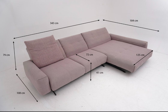 Image 1 of Rolf Benz 50 Ecksofa Eckcouch Sofa Couch Stoff Grau